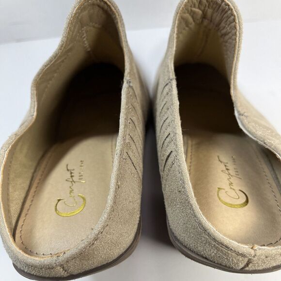 Comfort EST. 1946 Booties Slip On Mules Tan Beige Pointed Toe Cato Size 8 M - Picture 9 of 13
